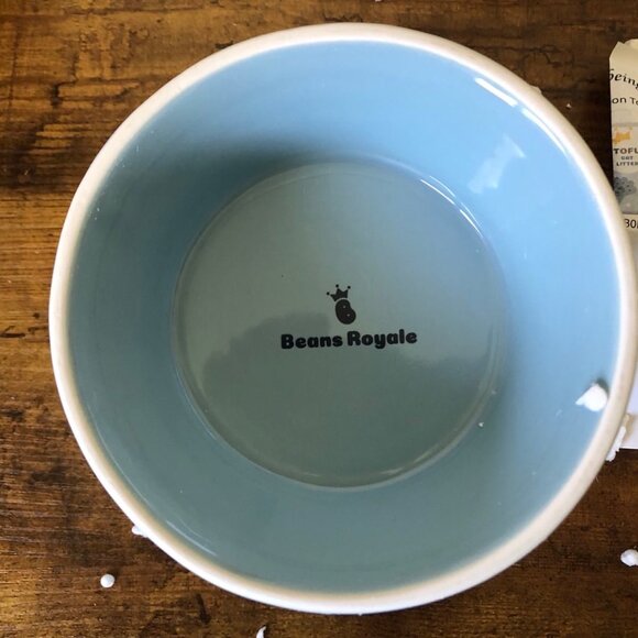 Beans Royale Cat Water Ceramic Elevated Bowl - Picture 3 of 5